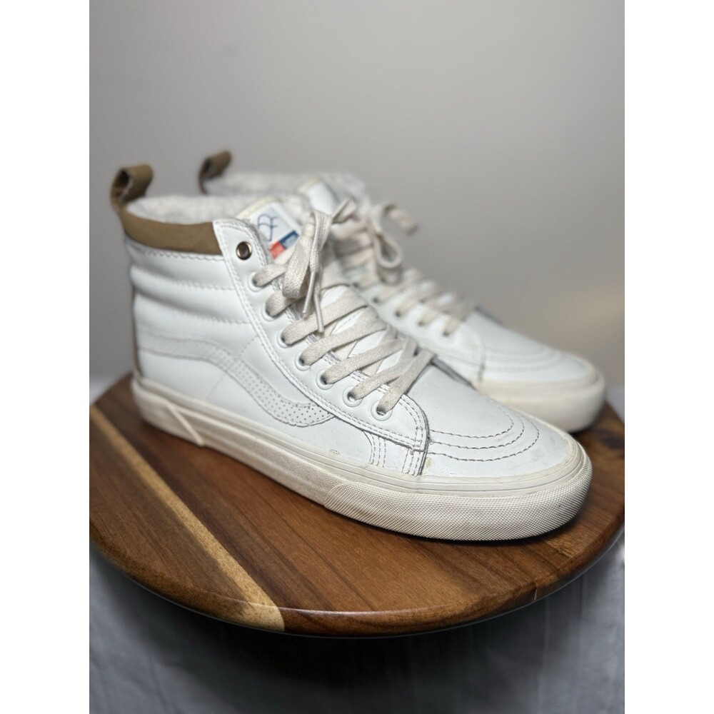 Vans SK8-Hi MTE Aimee Fuller Womens Size 9 Ivory Brown Walking Shoes Sneakers